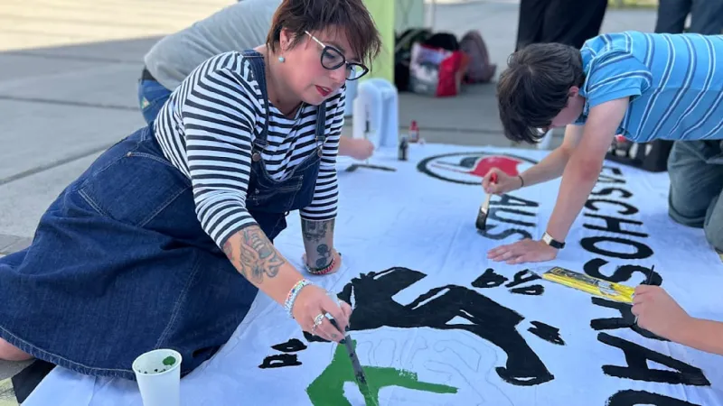 Green Youth Unleashes Anti-Fascist Art in Saxony-Anhalt Election Push
