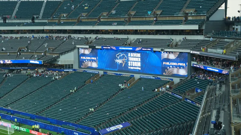 Philadelphia Thunderstorm Halts France-Iraq Match, Stadium Evacuated