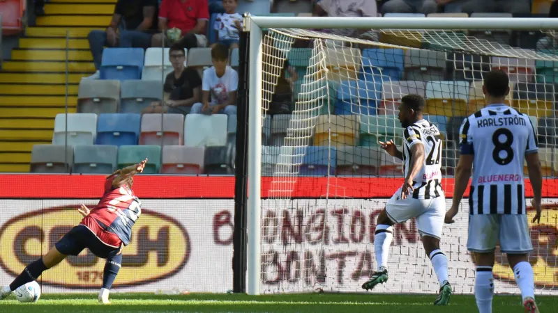 Maldini Goal Seals Cagliari Win Against Udinese in Tense Serie a Clash