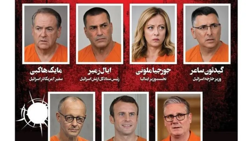 Iran Daily Blacklists Meloni, Trump, Netanyahu; Depicts Them As Prisoners