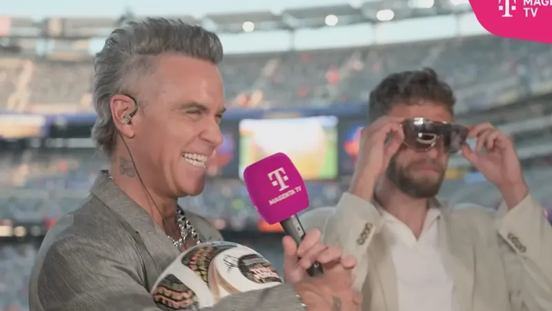 Robbie Williams Unscheduled Appearance Disrupts World Cup Post-Game Show