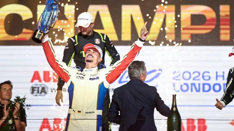 Wehrlein Triumphs in London Chaos, Clinching Second Formula E World Title