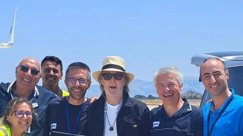Sir Paul McCartney Makes Unexpected Palermo Arrival, Charms Airport Team