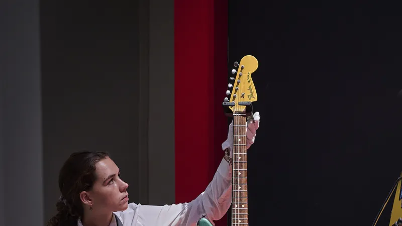 Johnny Marr's Iconic Guitars Unveiled in London Ahead of Auction