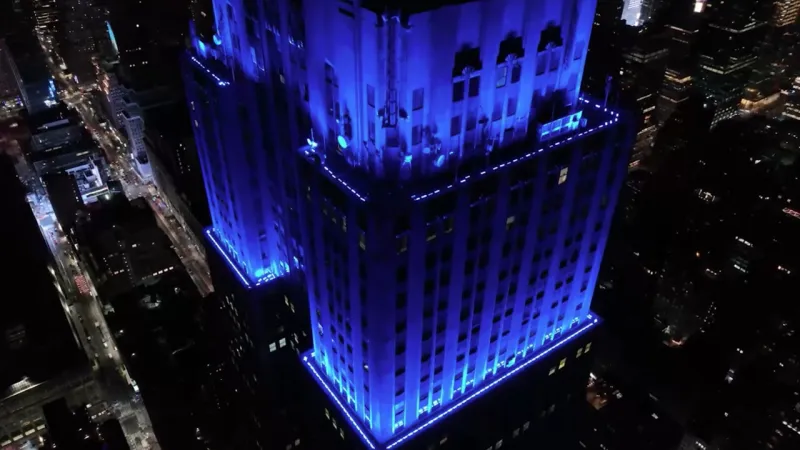 Empire State Building Illuminates Blue, Marking Solemn 9/11 Quarter-Century