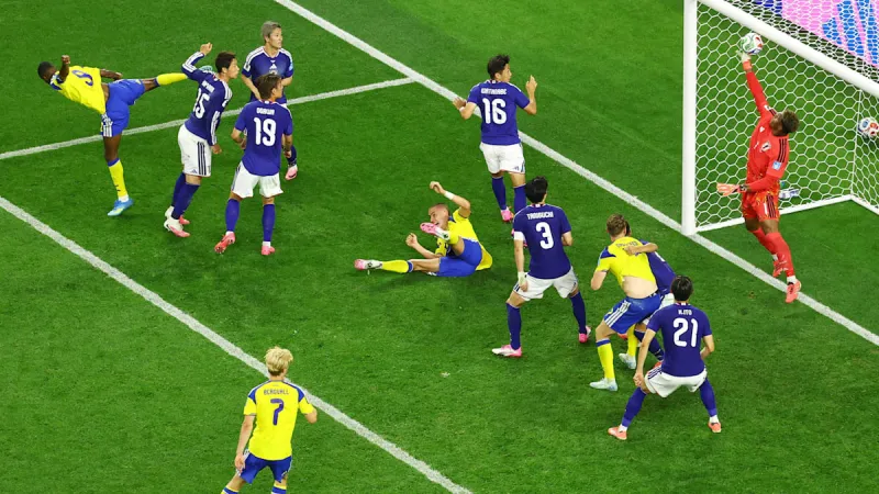 Japan Keeper, Crossbar Foil Sweden's Stoppage-Time World Cup Winner