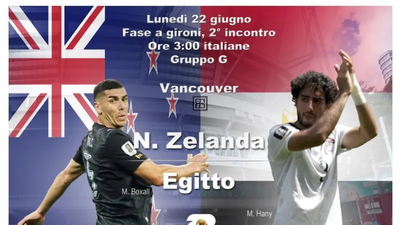 New Zealand, Egypt Battle in Crucial World Cup Group G Opener