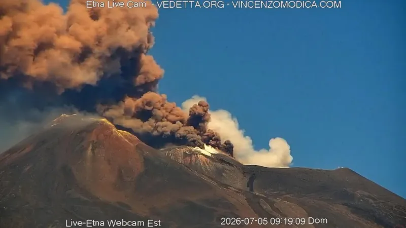 Etna Erupts, Ash Cloud Forces Sicily Airspace Restrictions
