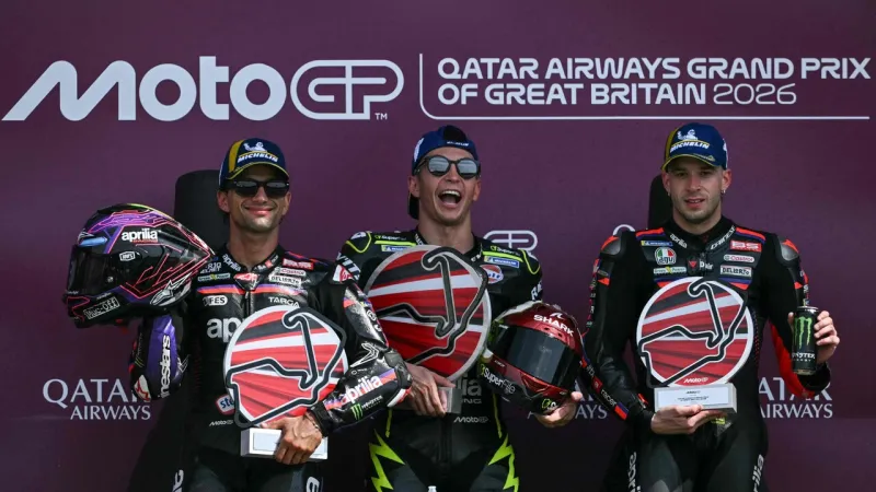 Fernandez Leads Aprilia to Silverstone Triumph; Bezzecchi Braves Injury for Podium