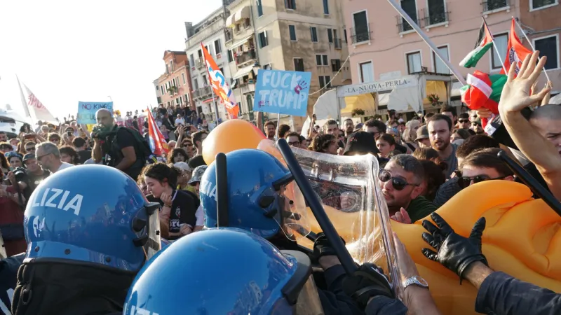 Venice Protests Roil As US Ambassador's Yacht Docks, Sparking Outrage