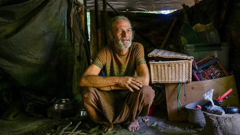 Burnout Escape: Man Embraces Off-Grid Forest Life for 15 Years