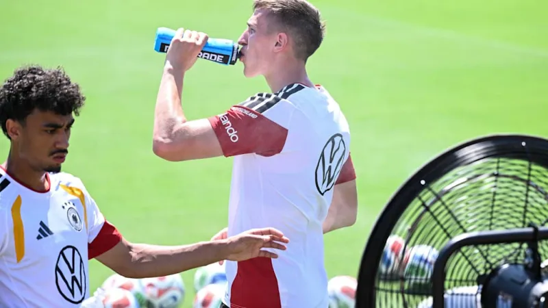 German National Team Battles North Carolina Heat Ahead of World Cup Opener