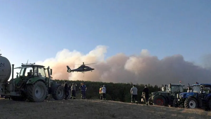 Massive Wildfire Forces 1,800 Evacuations, Threatens German Town