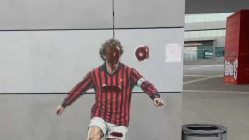 Vandals Deface Franco Baresi Mural at Casa Milan Headquarters