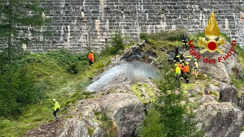 Fatal Helicopter Crash Claims Two Lives Near Italian Dam