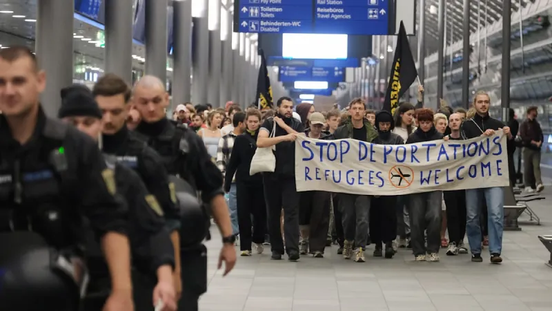 Midnight Deportation from Leipzig Sparks Airport Protests