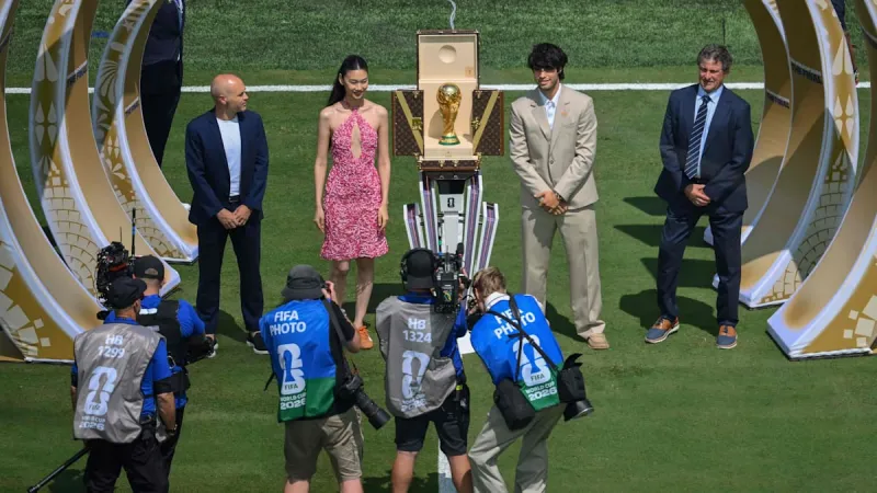 World Cup Trophy Unveiled in Vuitton Splendor by Global Icons