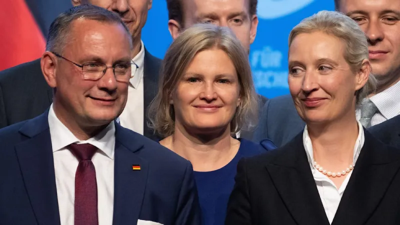 AfD Confirms Weidel, Chrupalla As Police Contain Erfurt Protests