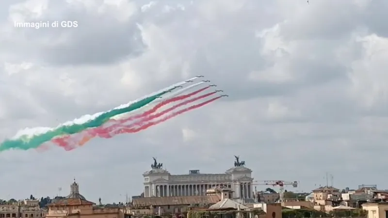 Frecce Tricolori Paint Rome's Sky for 80th Republic Day