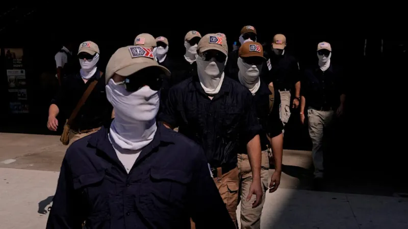 Masked Nationalists March Through Washington, Challenging US Anniversary Spirit