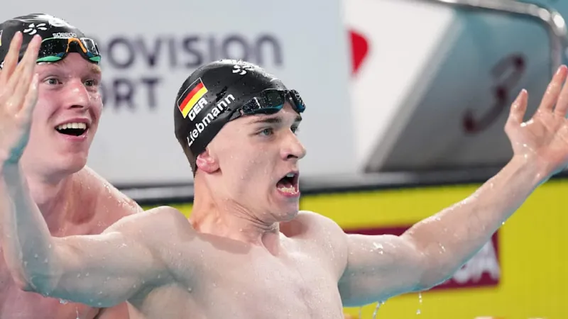 Germany's Swim Sensation Wins Gold, Sets Record, Amid Broadcast Blackout