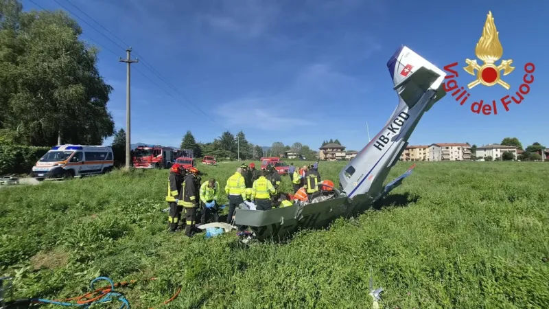 Swiss Tourist Plane Crashes Near Lake Como, Two Critically Injured