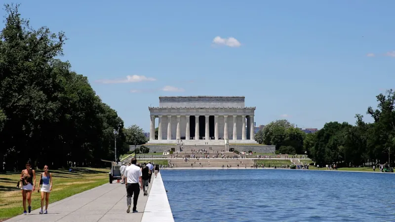 President Trump Alleges Sabotage After New Reflecting Pool Damage