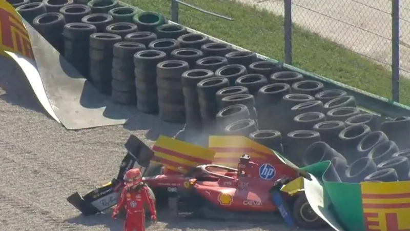 Leclerc Escapes Serious Injury After Dramatic Monza Grand Prix Crash
