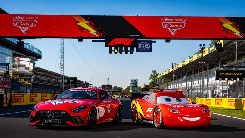 Saetta McQueen Takes Monza F1: Disney Celebrates Pixar Milestone