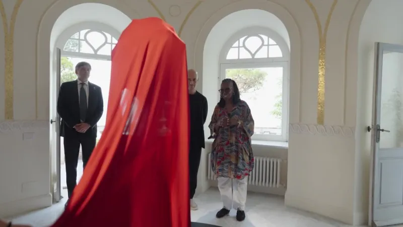 Whoopi Goldberg Unveils Medusa Sculpture in Capri Exhibit