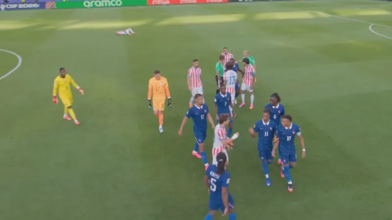 Rabiot Tackle Ignites World Cup Brawl Between France and Paraguay