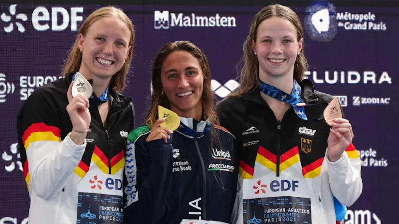 German Swimming Star Isabel Gose Claims 800m Freestyle Silver in Paris