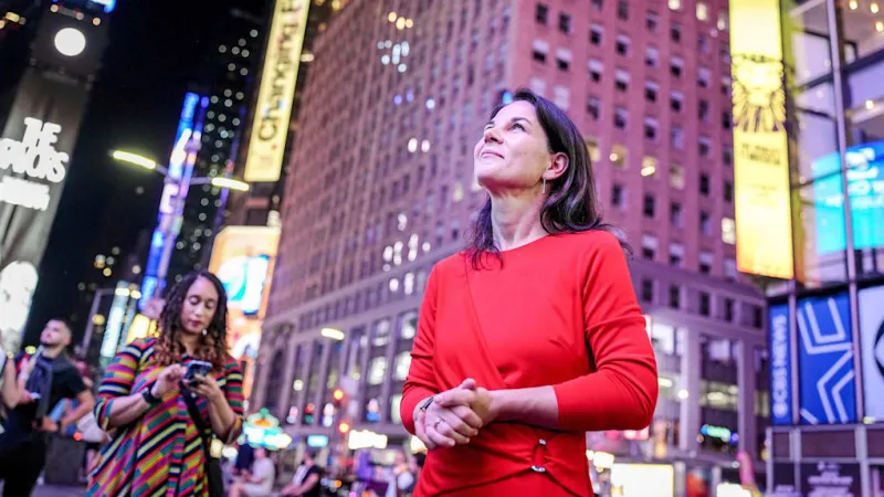Baerbock Embraces New York Life, Balances Family with German Concerns