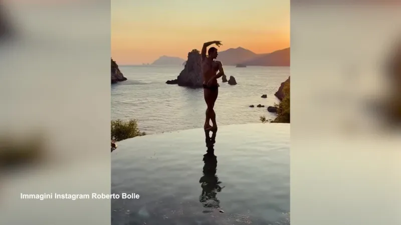 Ballet Icon Roberto Bolle Transforms Li Galli Sunset Into Captivating Stage