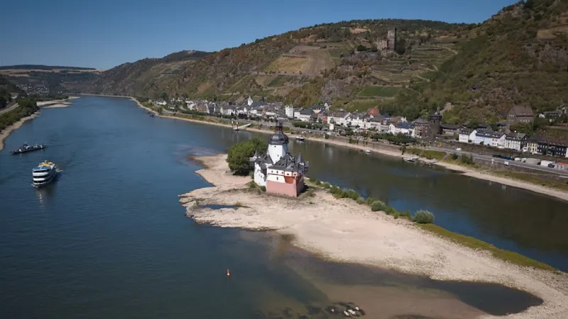 Rhine River Faces Division: Low Water Threatens Vital Shipping Lane