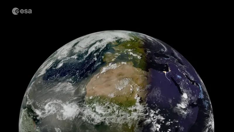 Earth's Eclipse: Satellite Captures Moon's Vast Shadow from Orbit