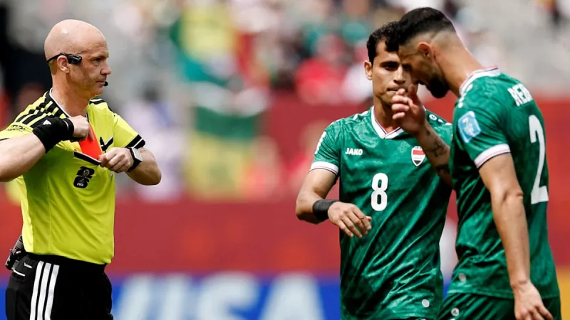 Iraq's World Cup Hopes Dented by Sulaka's Ninth-Minute Red Card