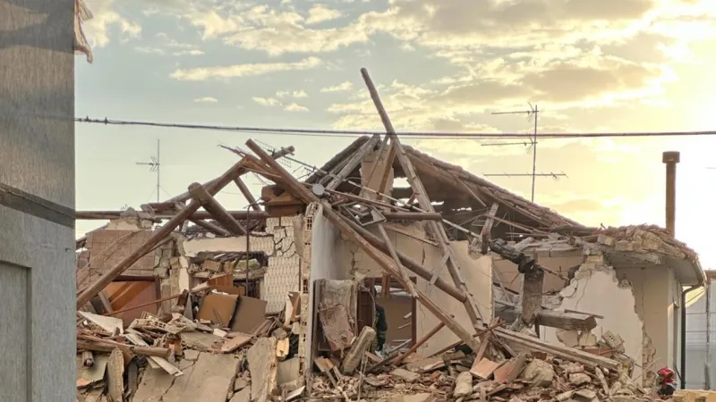 Deadly Gas Blast Fells Fermano Building; One Dead, Woman Sought