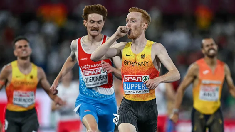 Germany Celebrates As Ruppert Claims First Steeplechase Gold in 28 Years
