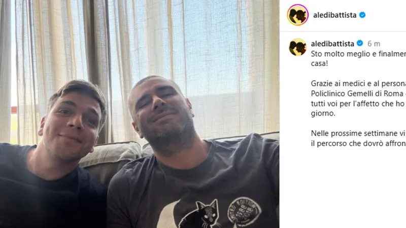 Alessandro Di Battista Returns Home, Promises Full Recovery Details