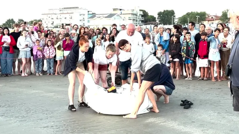 Riccione Cheers Nancy's Sea Return After Successful Rehabilitation