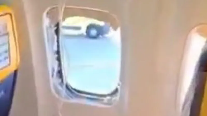 Engine Explodes Mid-Flight, Ryanair Passenger Faces Suction Risk