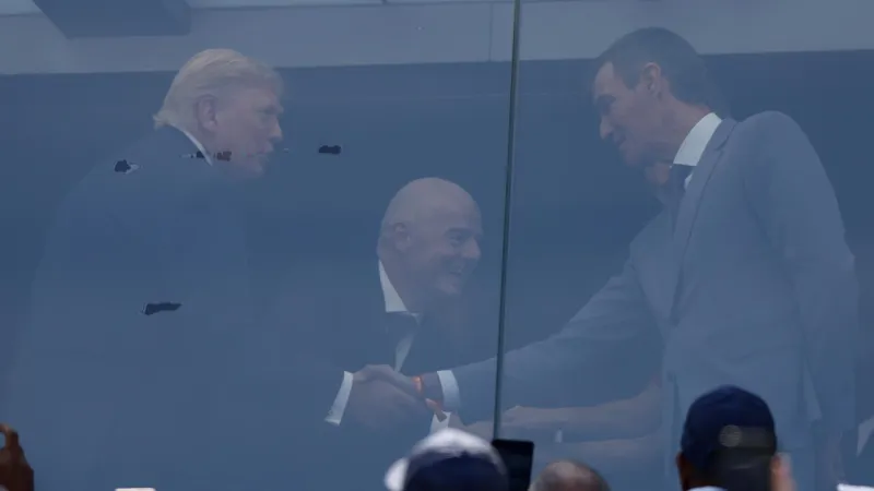 President Trump Greets Spain, Faces Boos at World Cup Podium