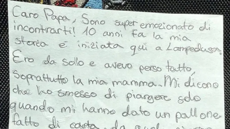 Alone at Ten: Migrant Child Leo's Poignant Letter to Pope Francis