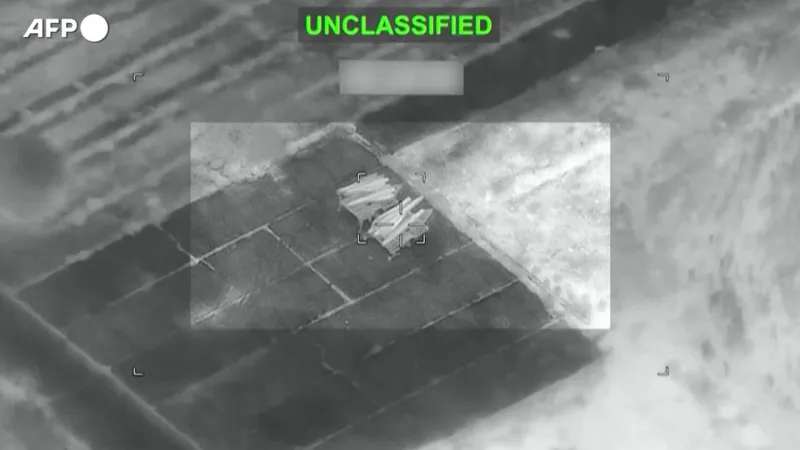 U.S. Military Releases Footage of Strikes on Iranian Targets