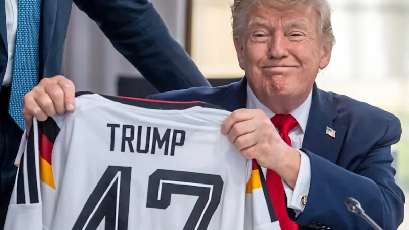 Merz Gifts Trump Jersey, Hails President's Versatility at G7 Summit