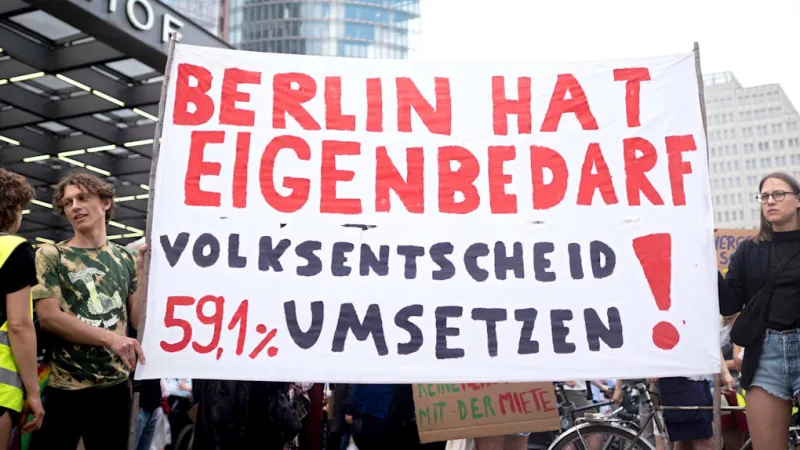 German Chancellor Celebrates Anti-Nationalization Coup; Left Party Retains Influence