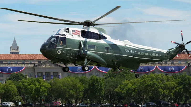 President Trump's Helicopter Narrowly Avoids DC Mid-Air Collision