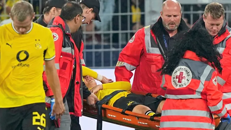 Dortmund Starlet Karetsas Collapses Mid-Match, Champions League Hopes Clouded