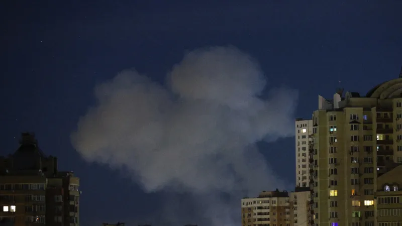 Ballistic Missiles Hammer Kyiv, Six Explosions Shatter Capital Calm